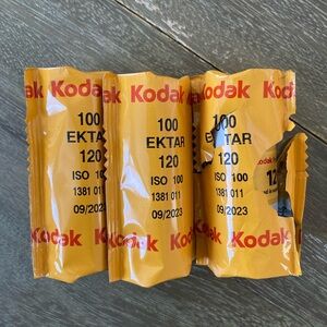 Kodak Ektar 100 120 film three (3) rolls